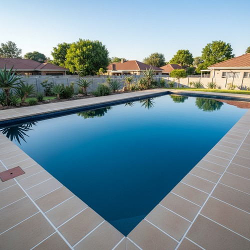 Smooth fibreglass pool surface after renovation in Roodepoort